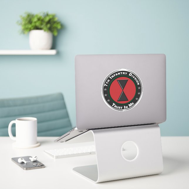 7. Infanterieabteilung Aufkleber (Laptop auf Schreibtisch)