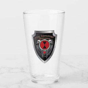 7. Infanterieabteilung "Bayonet Division" Schild Glas
