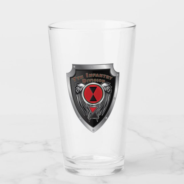7. Infanterieabteilung "Bayonet Division" Schild Glas (Vorderseite)