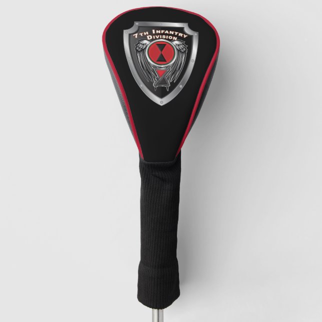 7. Infanterieabteilung "Bayonet Division" Schild Golf Headcover (Vorderseite)
