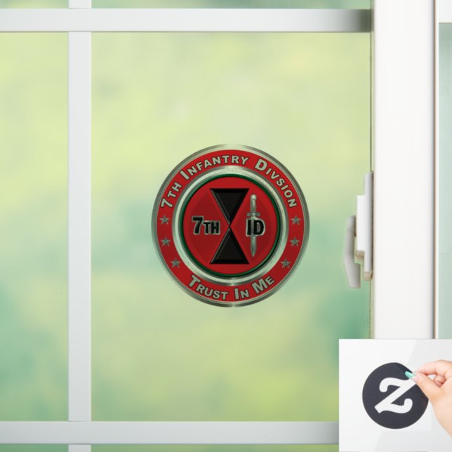 7. Infanterieabteilung Fensteraufkleber (Zuhause)