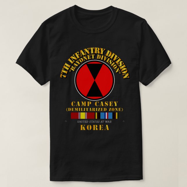 7. Infanterieabteilung Korea Cp Casey w SVC T-Shirt (Design vorne)