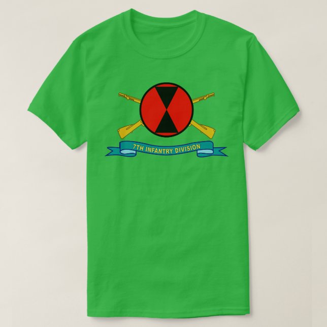 7. Infanterieabteilung SSI w Br Ribbon X T-Shirt (Design vorne)