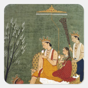 7. Inkarnation von Vishnu als Rama-Chandra Quadratischer Aufkleber