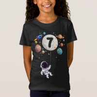 7 Jahre alt Geburtstagsplaneten Astronaut 7. Gebur