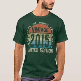 7 Jahre Alte Geschenke Vintag 2015 Limited Edition T-Shirt