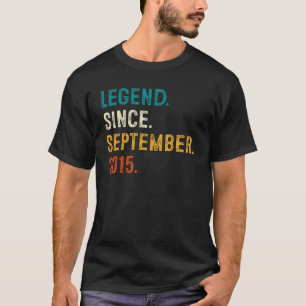 7 Jahre alte Legende Seit September 2015 7. Geburt T-Shirt