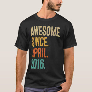 7 Jahre alte Vintage April 2016 7. Geburtstag 2 T-Shirt