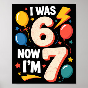 7 Jahre alter Geburtstag 6 7 Poster