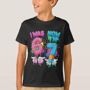 7 Jahre alter Geburtstag tropft ich 6 jetzt bin ic T-Shirt