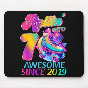 7 Jahre großartig seit 2019 Hockey Thema Geburtsta Mousepad