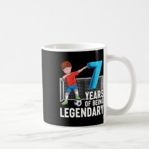 7 Jahre legendärer cooler Fußballjunge 7. Geburtst Kaffeetasse
