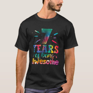 7 Jahre Phantastische Gefärbte Krawatte 7 Jahre al T-Shirt