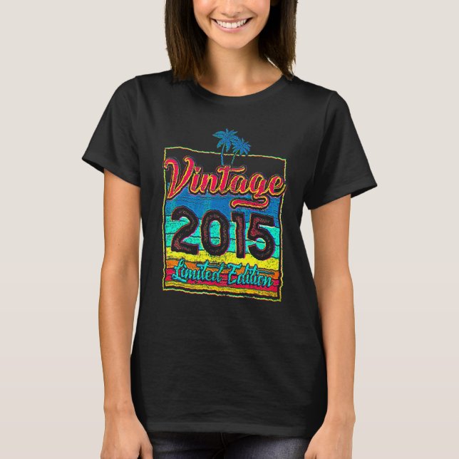7 Jahre Vintag 2015 T-Shirt (Vorderseite)