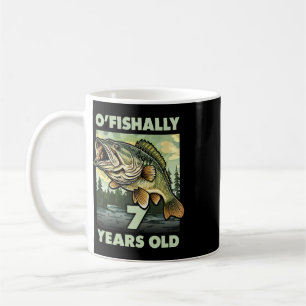 7-jähriger Fischer O'fishally 7 Fischen 7. Geburts Kaffeetasse