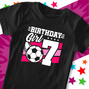 7-jähriges Fußball-Party 7. Geburtstagskind T-Shirt