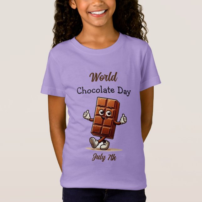 7. Juli ist Weltschokoladetag T-Shirt (Vorderseite)