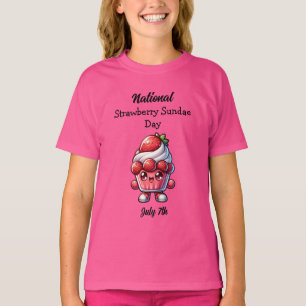 7. Juli Nationaler Strawberry Sundae Day T-Shirt