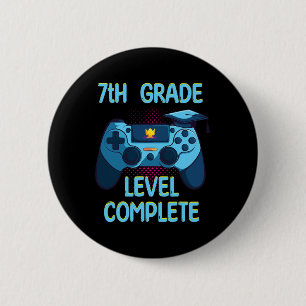 7. Klasse abgeschlossen letzten Schultag Funny Button