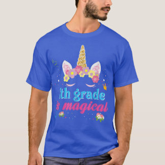 7. Klasse ist magisches Einhorn Mädchen zurück zur T-Shirt