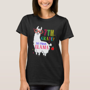 7. Klasse Kein Prob Llama Aplaca Siebte Klasse unt T-Shirt
