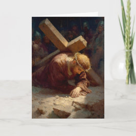 7. Kreuzwegstation - Jesus fällt zum zweiten Mal Karte