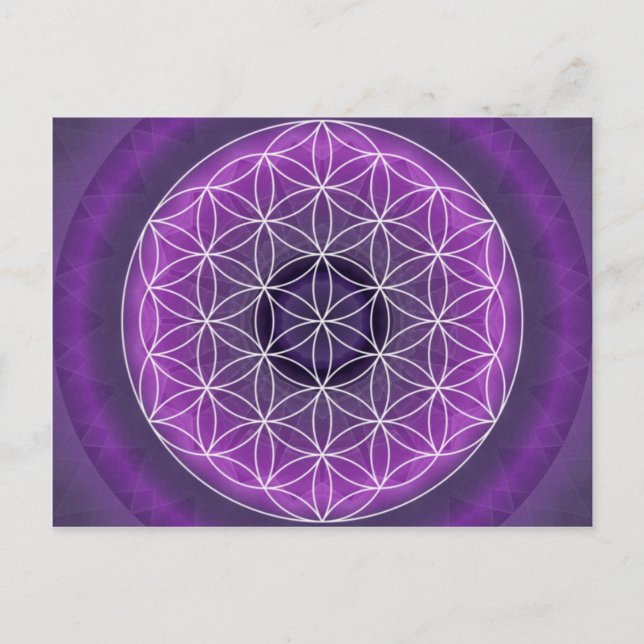 7 Kronchakra von Tutti Postkarte (Vorderseite)