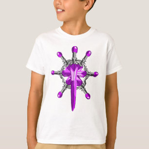 7 Lila Magieschwert Kinder T-Shirt