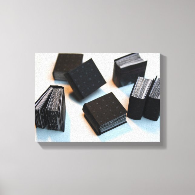 7 Livres d'artiste miniature - Toile de Photograph (Recto)