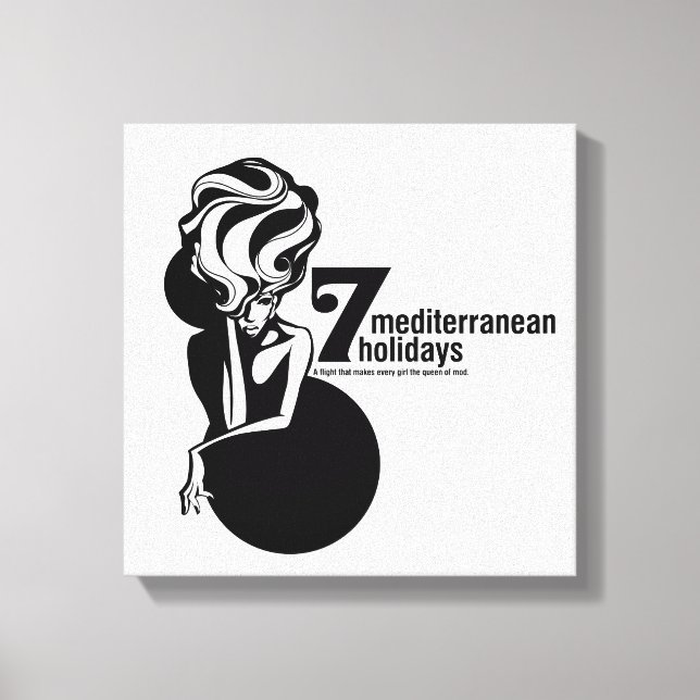 7 mediterranean holidays leinwanddruck (Vorderseite)
