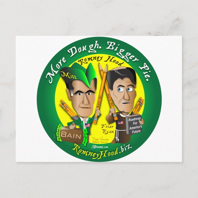 7. Mehr Teig. Bigger Pie Postkarte (Vorderseite)