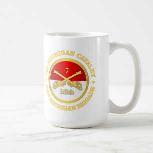 7. Michigan-Kavallerie (rd) Kaffeetasse