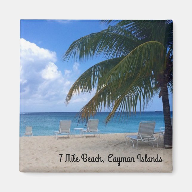 7 Mile Beach, Cayman Islands Magnet (Vorne)