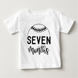 7 Monate Baseball Baby Milestone - T-shirt