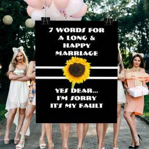 7 Mots Pour Un Mariage Long Et Heureux - Affiche