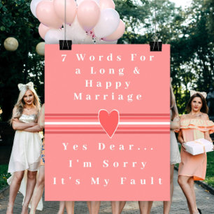 7 Mots Pour Un Mariage Long Et Heureux - Affiche