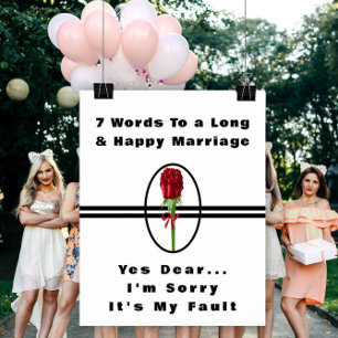 7 Mots Pour Un Mariage Long Et Heureux - Affiche