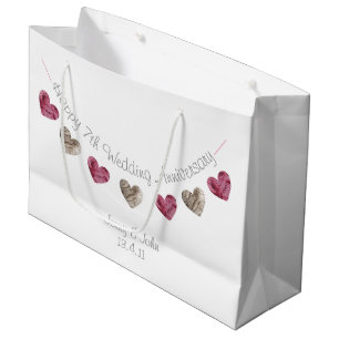 7. oder irgendein Geschenk für die Hochzeit Große Geschenktüte