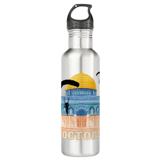 7. Oktober Edelstahlflasche (Vorderseite)