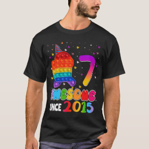 7 Phantastisch seit 2015 Pop es Geburtstagskinder T-Shirt