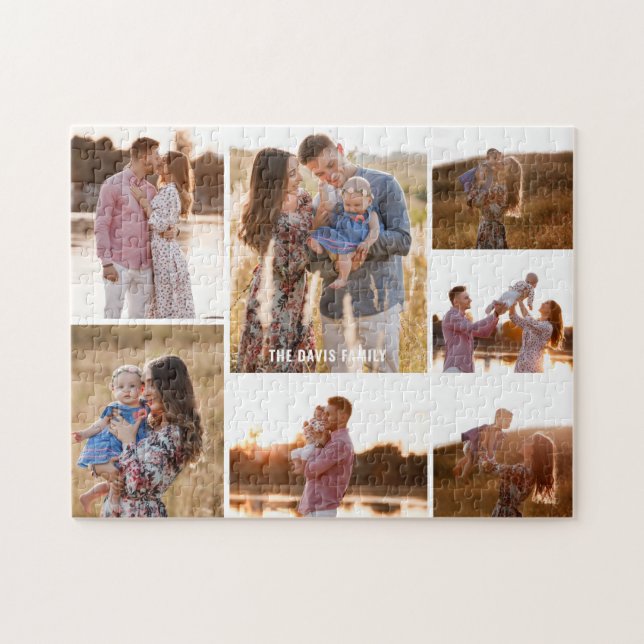 7-Photo Galerie légende personnalisée Puzzle perso (Horizontal)