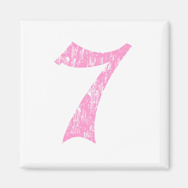 7 Pink Olde English Magnet (Vorne)