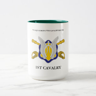 7. QUADRON 17. CAVALRY(RECON) 1. CAVALRY  ZWEIFARBIGE TASSE