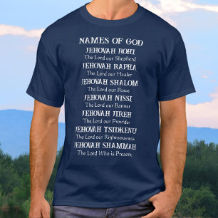 7 Redemptive Namen von Jehovah, Custom Christlich T-Shirt