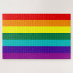 7 Regenbogen-Gay Pride-Fahne<br><div class="desc">7 Streifen Rainbow Gay Pride Flag Puzzle Version mit Hot-Rosa Streifen entfernt,  weil die Verfügbarkeit von Hot-Pink Stoff (1978-79).</div>