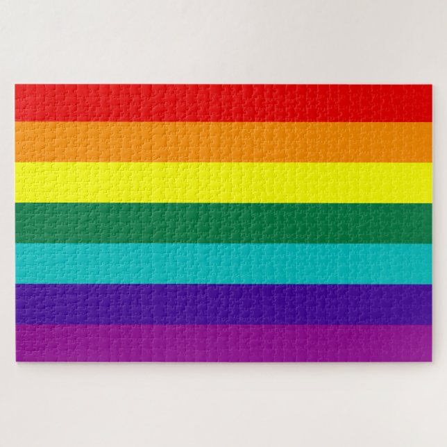 7 Regenbogen-Gay Pride-Fahne (Horizontal)