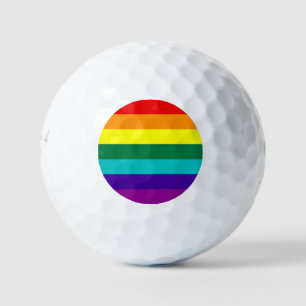 7 Regenbogen-Gay Pride-Fahne Golfball