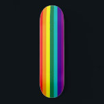 7 Regenbogen-Gay Pride-Fahne Skateboard<br><div class="desc">7 Stripes Rainbow Gay Pride Flag 7 1/8" Skateboard Version with hot pink stripe removed beursache of the unavailability of hot-pink fabric (1978-79).</div>