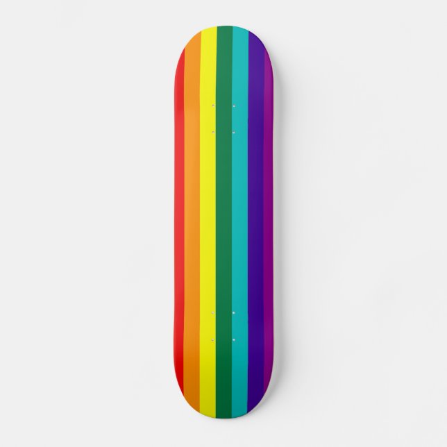 7 Regenbogen-Gay Pride-Fahne Skateboard (Vorderseite)