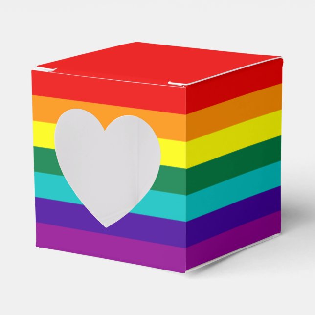 7 Regenbogenfarben Geschenkschachtel (Vorderseite)